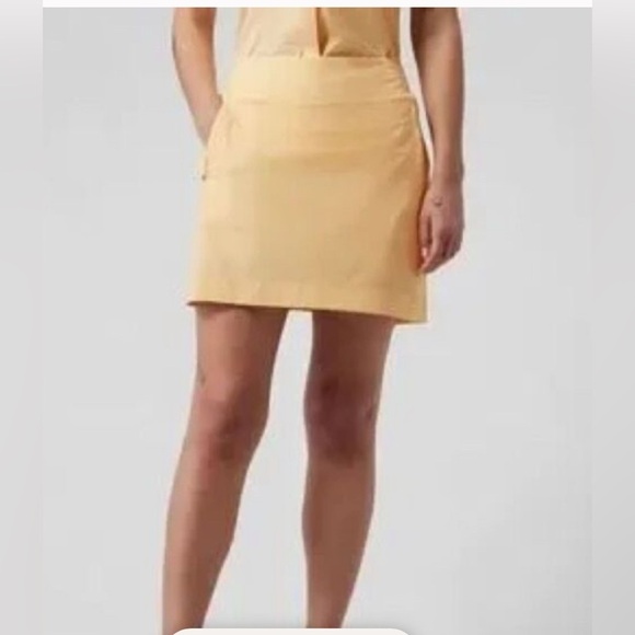 Athleta Pants - Athleta | Brooklyn Skort 16" In Lunaria Yellow Plus Size 20 Tennis Sporty Active